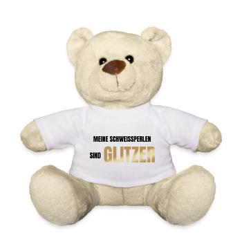 Meine Schweißperlen sind Glitzer - Teddy - Weiß - Vorne