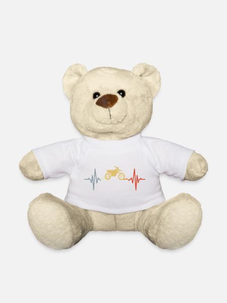 Motocross Pulsschlag - Teddy - Weiß