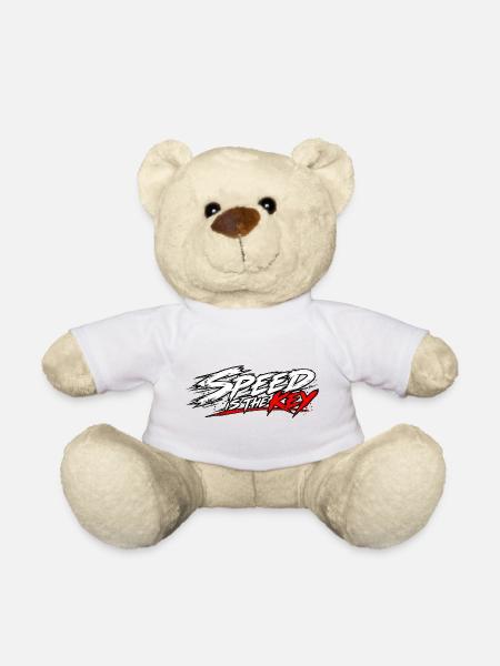 EK-Spruch: Speed is the key - Teddy - Weiß