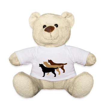3 Labrador Farben - Teddy - Weiß - Vorne