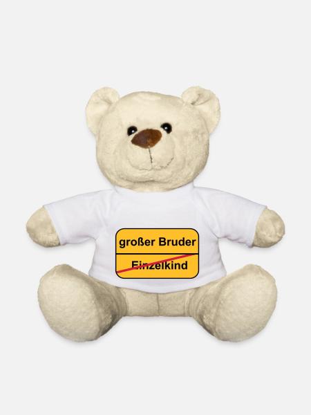 großer Bruder - Teddy - Weiß