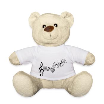 Musiknoten - Teddy - Weiß - Vorne