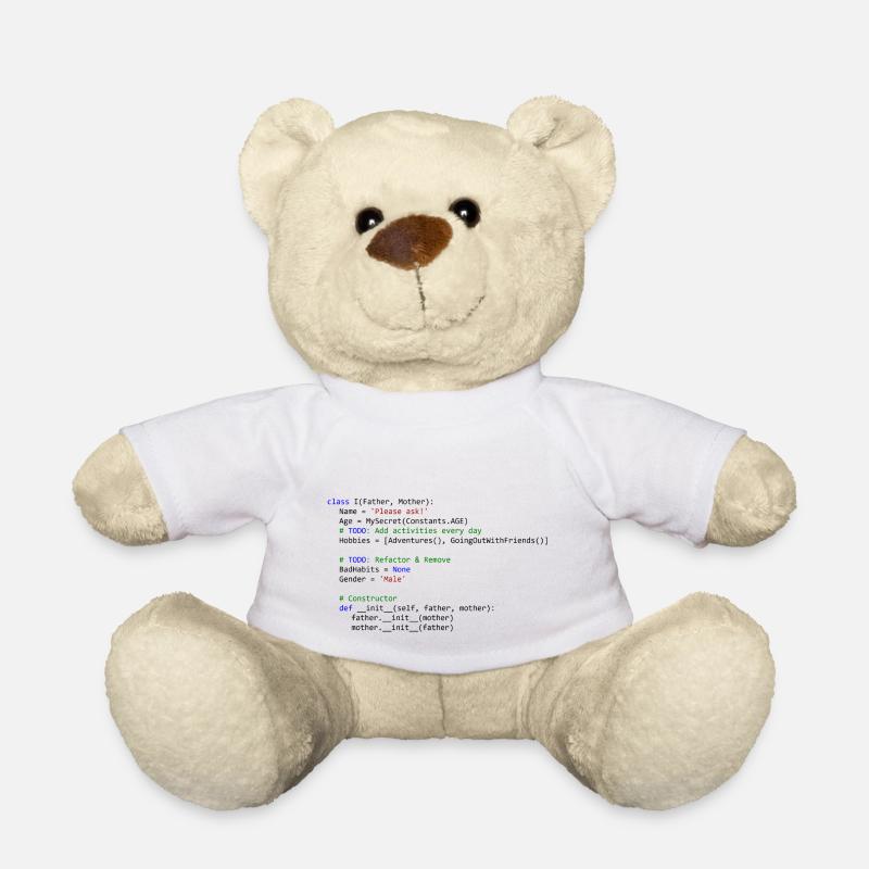 I as python class - Teddy - Weiß