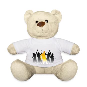 Tanzende Menschen auf einer Party - Teddy - Weiß - Vorne