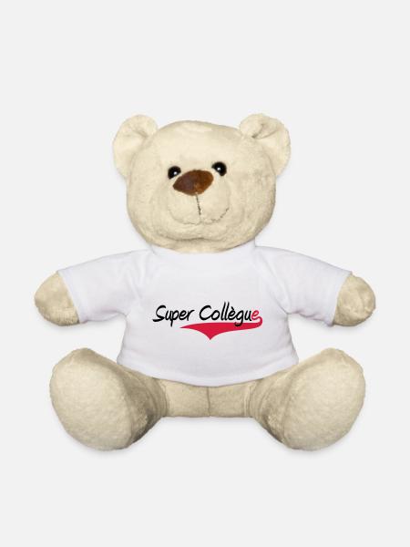 Super Collègue - Nounours - blanc