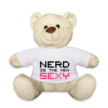 Nerd Is The New Sexy - Nounours - blanc - Devant