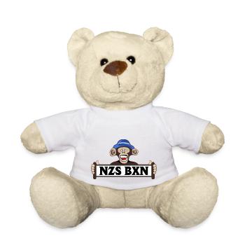nzs bxn nazis boxer contre droite dehors antifa gauche - Nounours - blanc - Devant