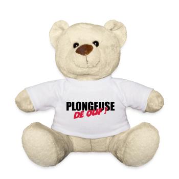 Plongeuse de ouf ! - Nounours - blanc - Devant