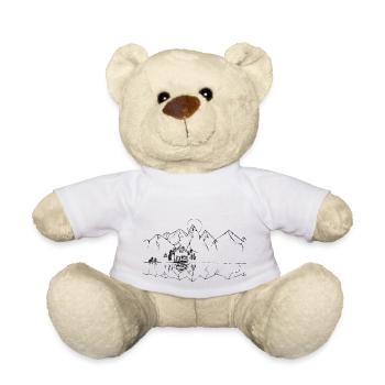 Maison sur le lac de montagne - Nounours - blanc - Devant