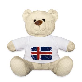 Iceland Flag - Teddy - Weiß - Vorne