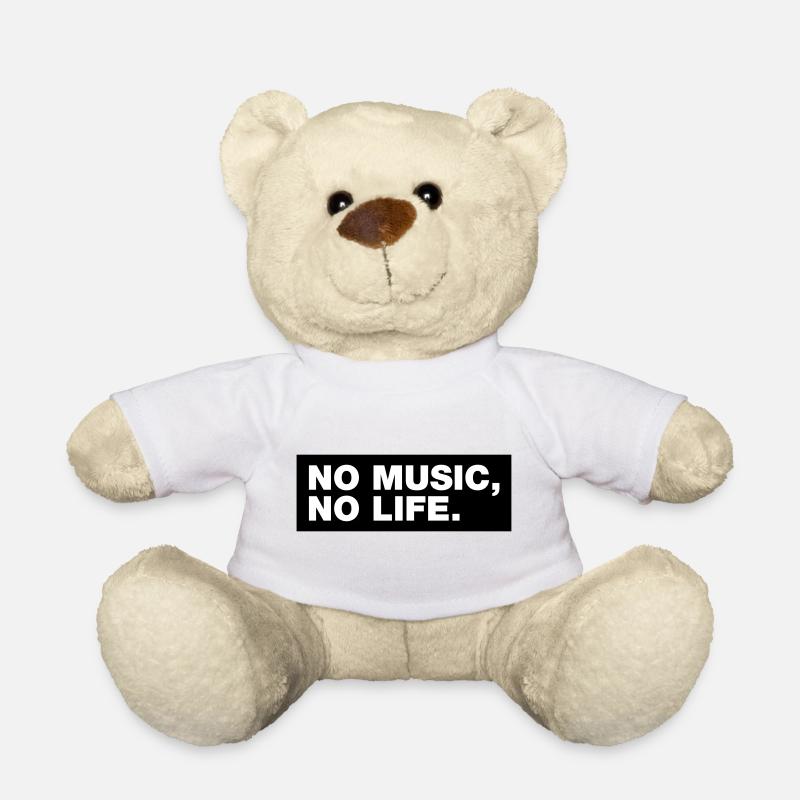 No Music No Life - Nounours - blanc