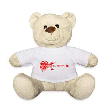Tee shirt rock - Nounours - blanc - Devant