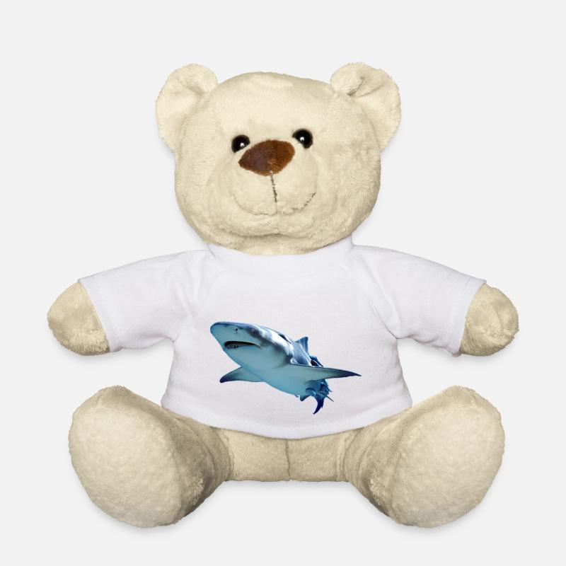 Haifisch - Teddy - Weiß