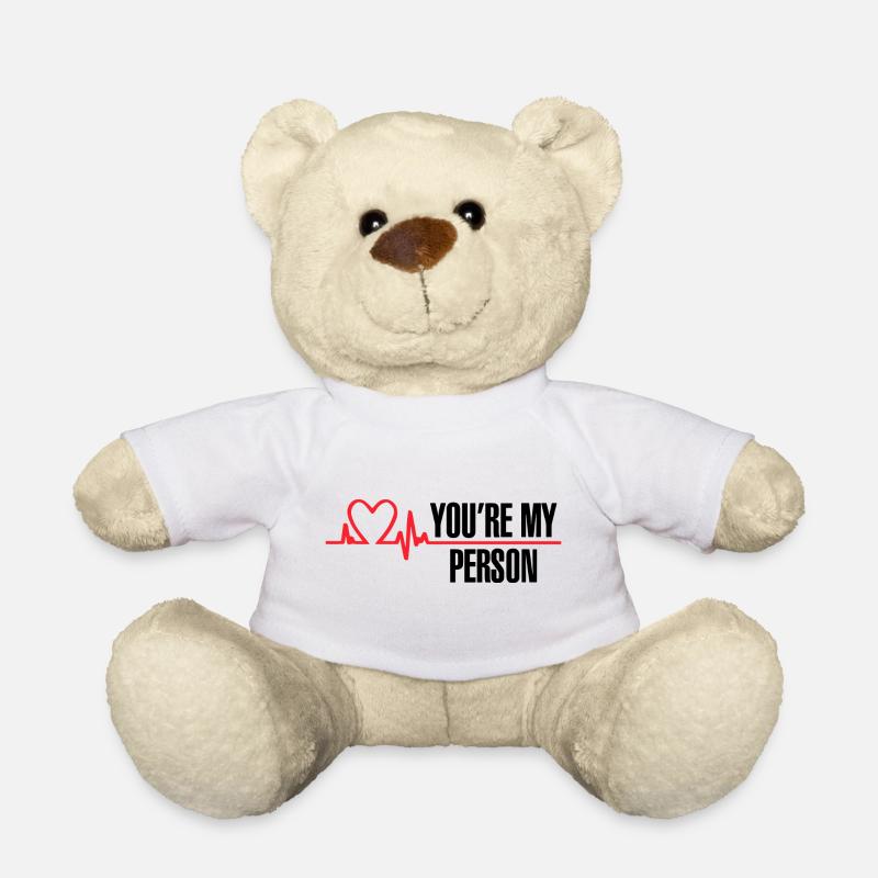 Du bist meine Person - Teddy - Weiß
