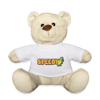 Speedy - tortue rapide - Nounours - blanc - Devant
