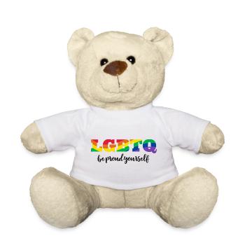 LGBTQ Stolz Sei stolz auf dich - Teddy - Weiß - Vorne
