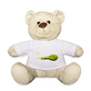 Die Luft ist raus.... - Teddy - Weiß - Vorne