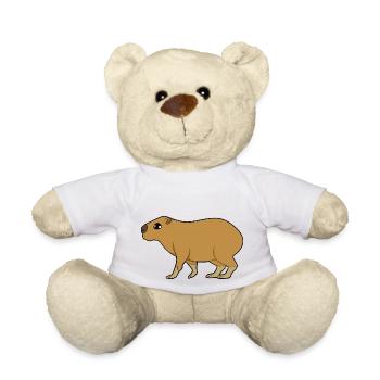 capybara - Teddy Bear - white - Front