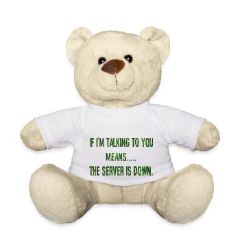 Hacking hacker hacker computer cybersecurity - Teddy Bear - white - Front