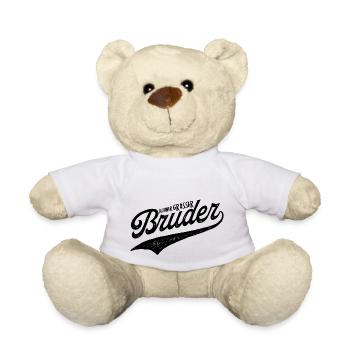 Kleiner Großer Bruder Mittelkind Sandwitchkind - Teddy - Weiß - Vorne