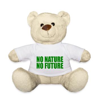 No nature no future - Teddy - Weiß - Vorne
