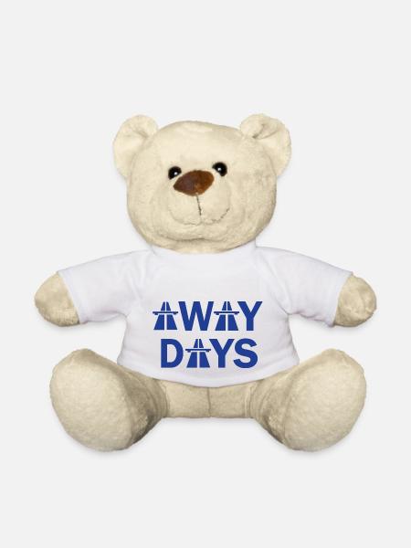 Away Days Football - Teddy Bear - white