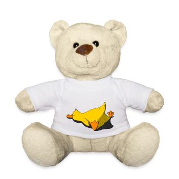 Poussin endormi - Nounours - blanc - Devant