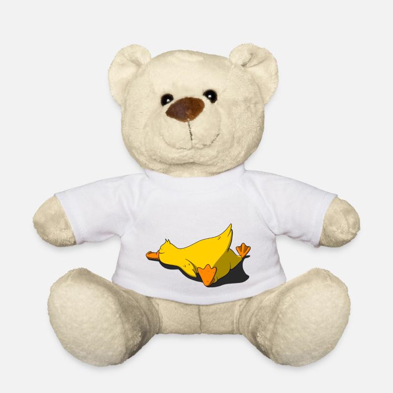Schlafendes Küken - Teddy - Weiß