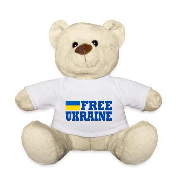 Free ukraine - Teddy - Weiß - Vorne