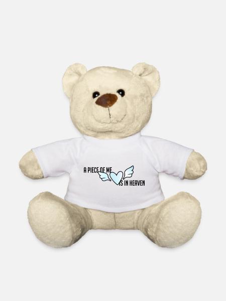 Trauer um den Sohn Sternenkind Abschied Herz Liebe - Teddy - Weiß