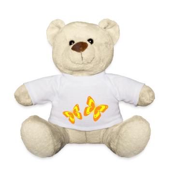 Butterfly Butterfly Insects Spring Summer colorful - Teddy Bear - white - Front