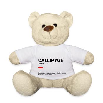 Callipyge définition - Nounours - blanc - Devant