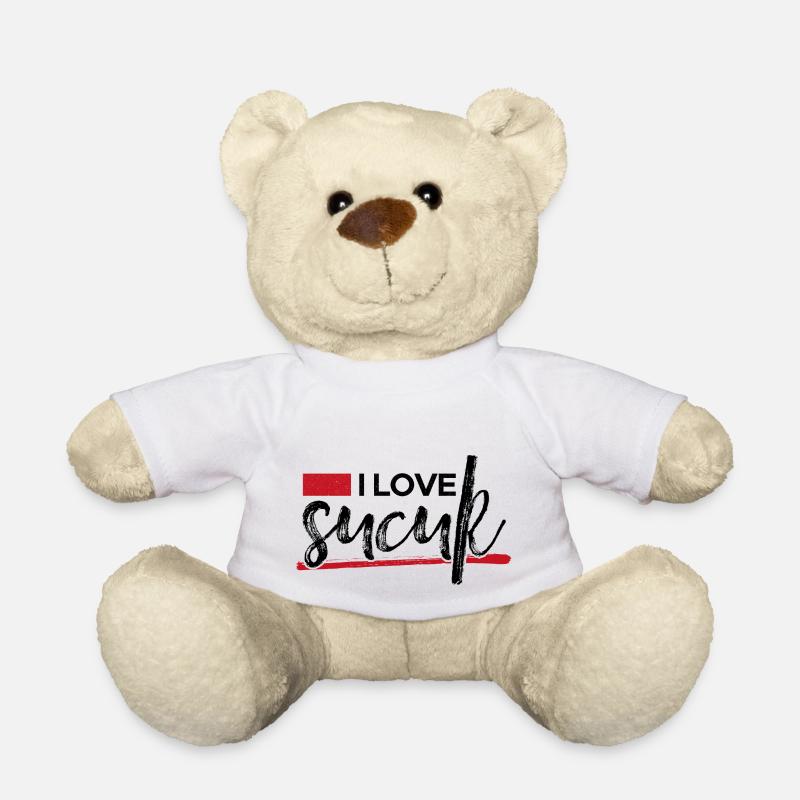 I Love Sucuk Türkische Wurst Knoblauch Lecker Food - Teddy - Weiß