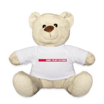 désolé de ne pas écouter - Nounours - blanc - Devant
