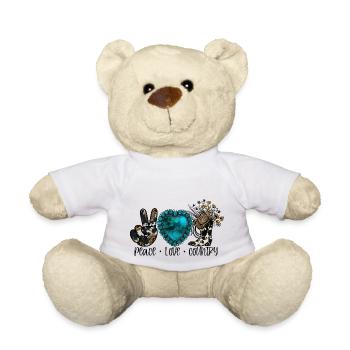 Country Musik ländlich Landei Countrymusiker Mom - Teddy - Weiß - Vorne