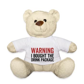 Avertissement J’ai acheté le paquet de boisson - Nounours - blanc - Devant