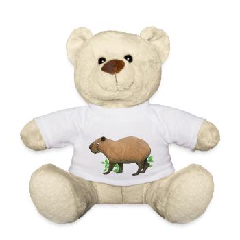 lustiges Capybara - Teddy - Weiß - Vorne