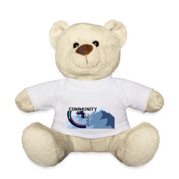 monocycle de descente - Nounours - blanc - Devant
