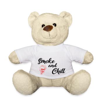 Smoke and Chill Black - Teddy - Weiß - Vorne