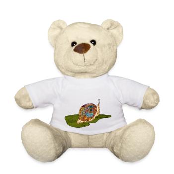 Schnecke - Teddy - Weiß - Vorne
