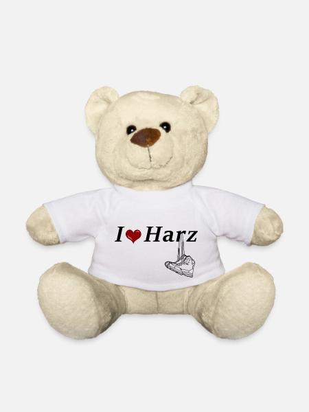 Wanderschuhe mit Spruch und Herz - Teddy - Weiß