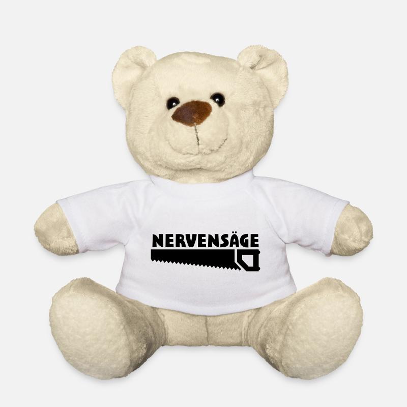 Lustige Sprüche Nervensäge - Teddy - Weiß