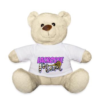 Lacrosse Sport Mutter Mama I Geschenk - Teddy - Weiß - Vorne
