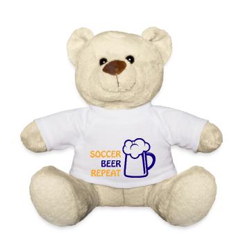 Fußball Soccer - Teddy - Weiß - Vorne