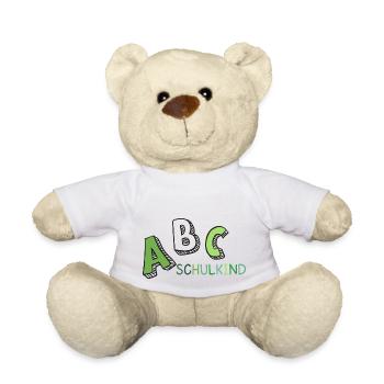ABC Écolier vert blanc - Nounours - blanc - Devant