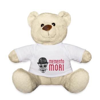 Memento mori / Latin quotation - Teddy Bear - white - Front