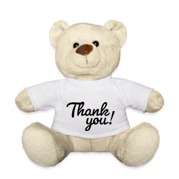 Merci! - Nounours - blanc - Devant