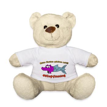Meine Flossen gehören mir! Stop finning !!! - Teddy - Weiß - Vorne
