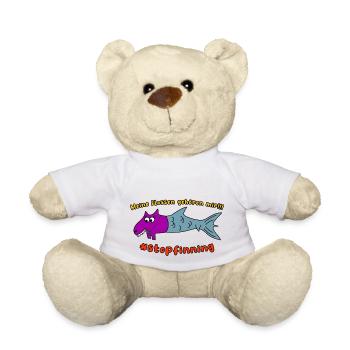 Meine Flossen gehören mir! Stop finning !!! - Teddy - Weiß - Vorne