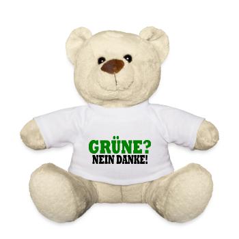 grüne nein danke - Teddy - Weiß - Vorne
